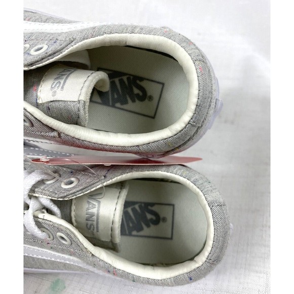 Vans Ward Speckle Gray Skate Shoes Girls Size 11 Lace up Brand New in Box - Picture 6 of 13